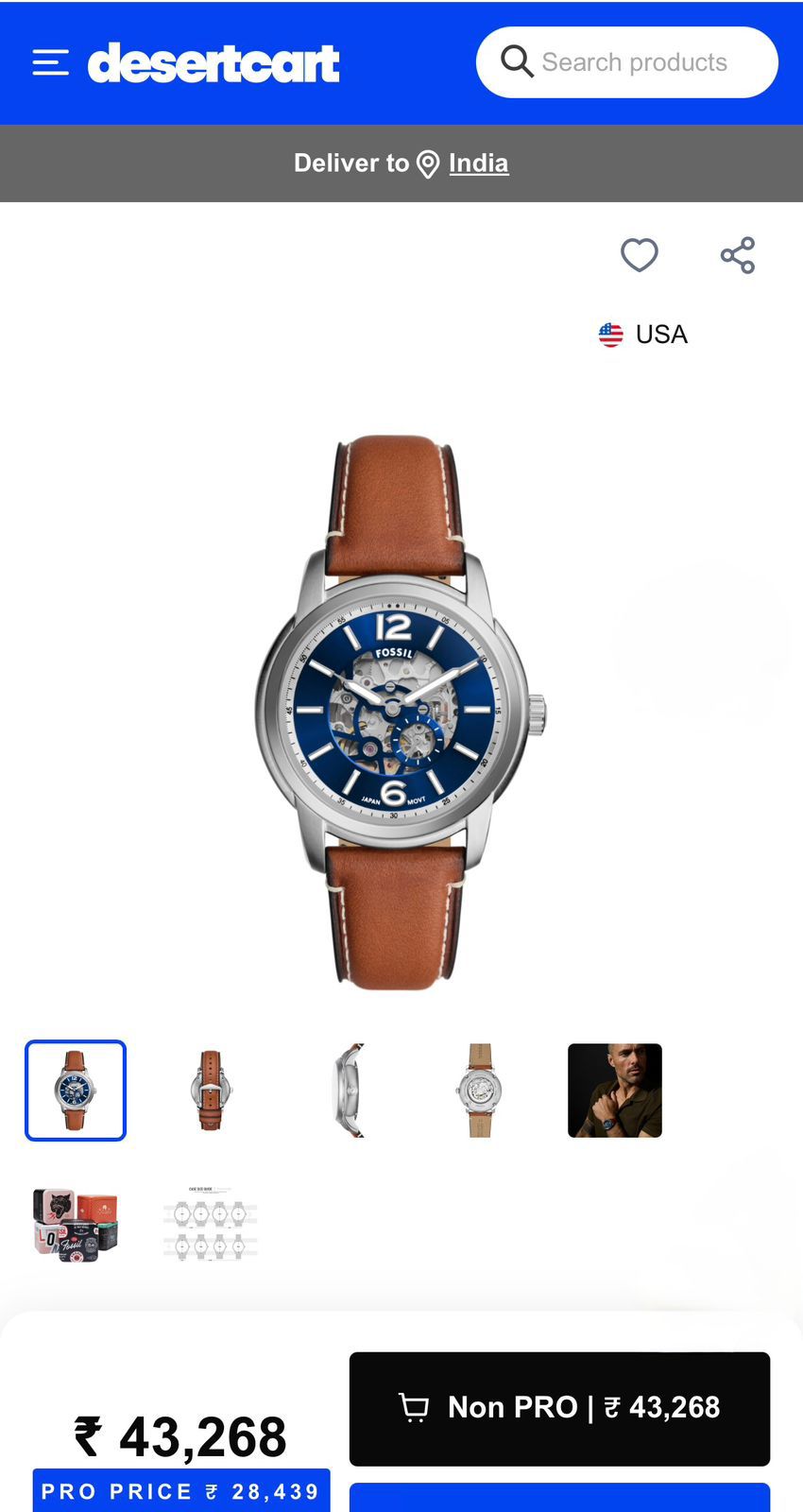 Fossil - Skeleton dial